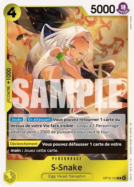 S-Snake, carte One Piece OP13-114 — extension SUCCESSEURS