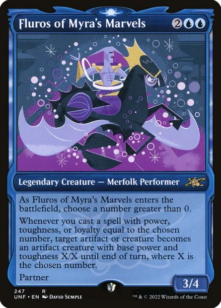 Fluros of Myra's Marvels, carte Magic UNF 247 — extension Unfinity