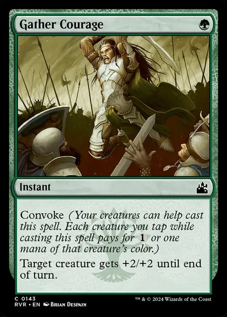 Gather Courage, Magic card RVR 143 — Ravnica Remastered set