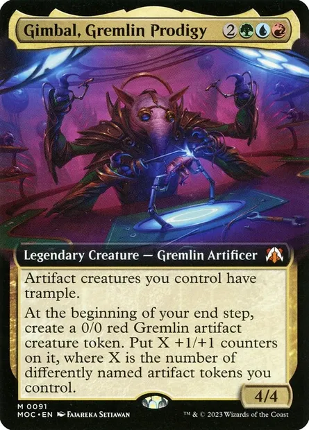 Gimbal, Gremlin Prodigy, Magic card MOC 91 — March of the Machine Commander set