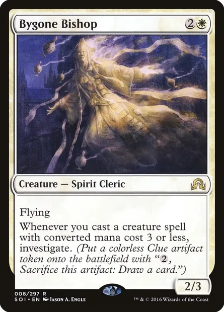 Bygone Bishop, Magic card SOI 8 — Shadows over Innistrad set