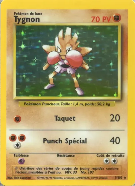 Tygnon, carte Pokémon BS 7 — extension Set de Base