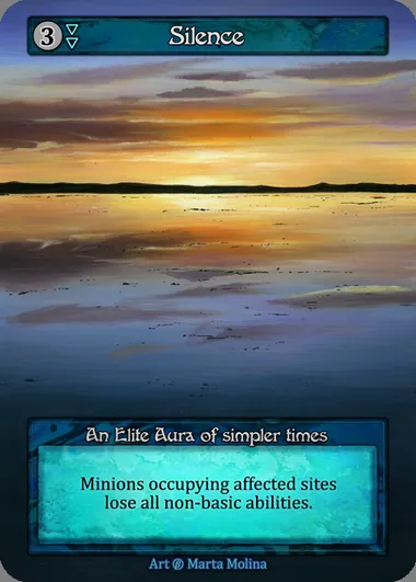 Silence, carte Sorcery BET 284 — extension Beta