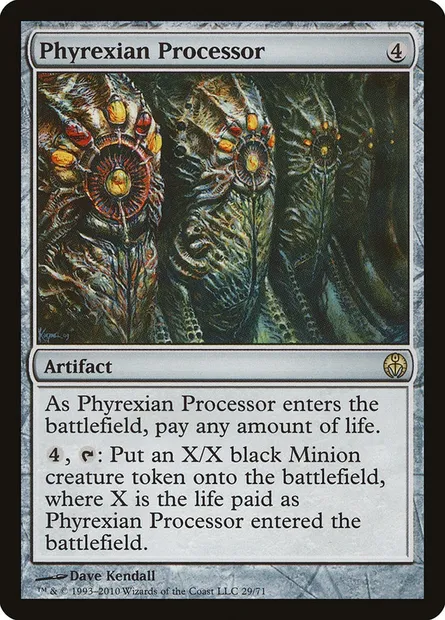 Processeur phyrexian, carte Magic DDE 29 — extension Duel Decks: Phyrexia vs. the Coalition