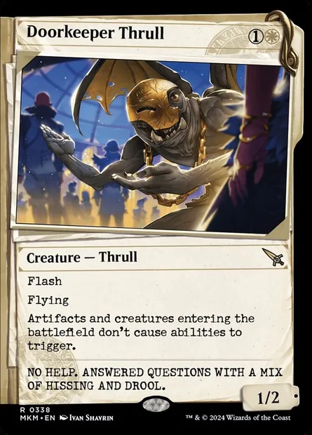 Doorkeeper Thrull, Magic card MKM 338 — Murders at Karlov Manor set
