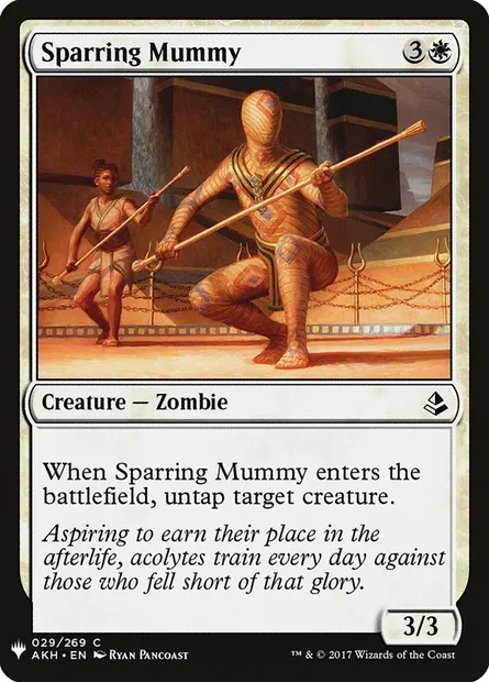 Sparring Mummy, Magic card PLST AKH-29 — The List set