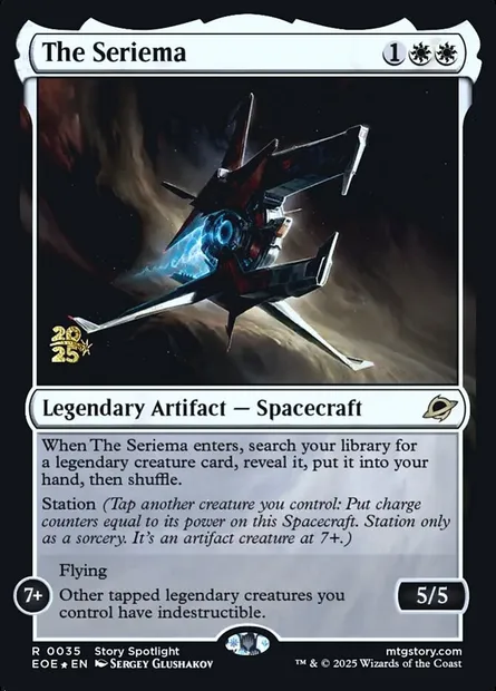 Le Seriema, carte Magic PEOE 35s — extension Edge of Eternities Promos