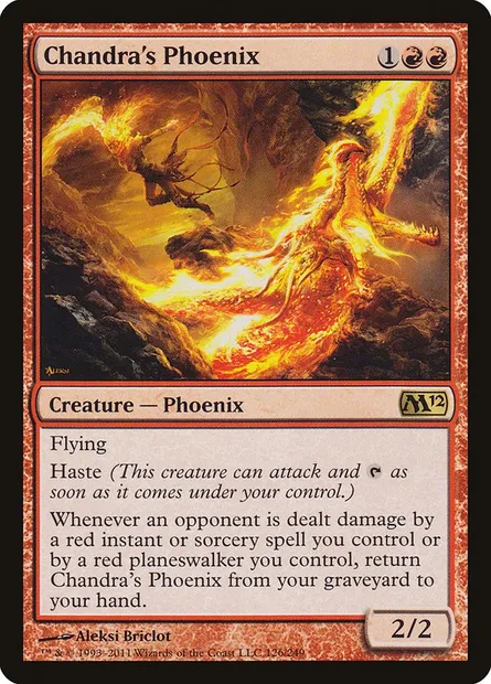 Chandra's Phoenix, Magic card M12 126 — Magic 2012 set