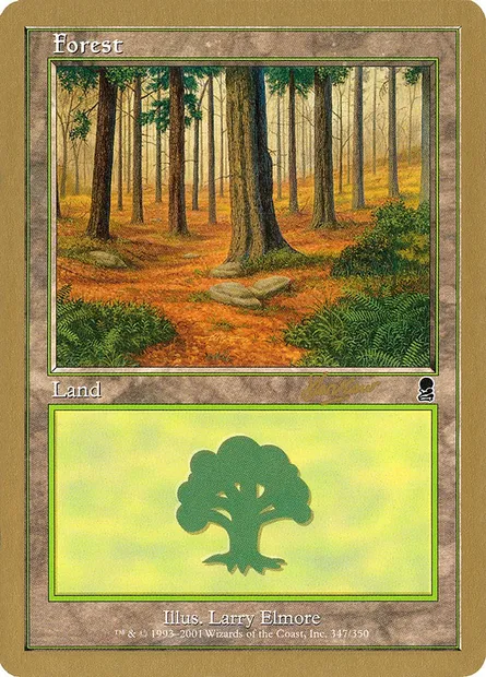 Forest, Magic card WC02 shh347 — World Championship Decks 2002 set