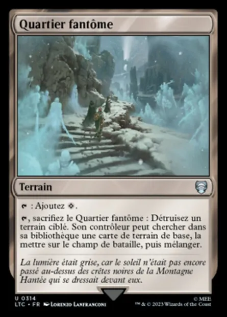Quartier fantôme, carte Magic LTC 314 — extension Tales of Middle-earth Commander