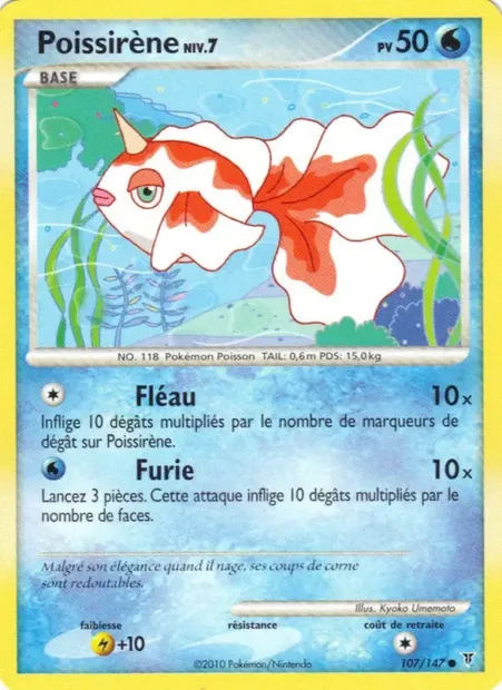 Poissirène, carte Pokémon SV 107 — extension Vainqueurs Suprêmes