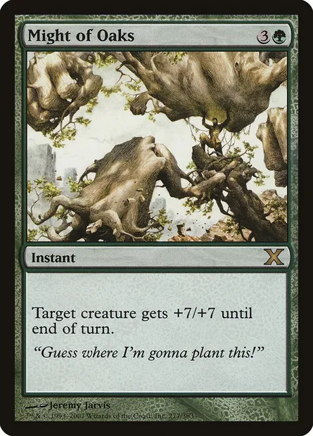 Might of Oaks, Magic card 10E 277 — Tenth Edition set