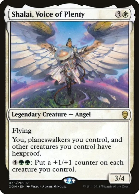 Shalai, Voice of Plenty, Magic card DOM 35 — Dominaria set