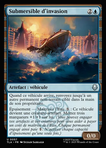 Submersible d'invasion, carte Magic TLA 57 — extension Avatar: The Last Airbender