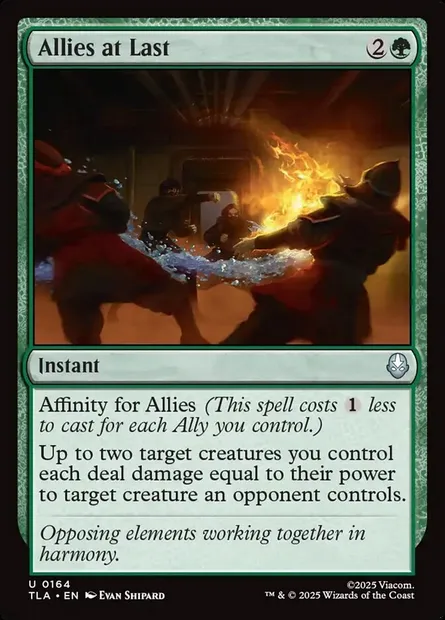 Allies at Last, Magic card TLA 164 — Avatar: The Last Airbender set