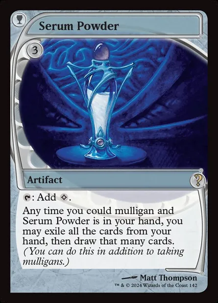 Serum Powder, Magic card MB2 142 — Mystery Booster 2 set