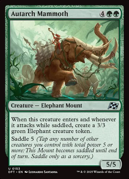 Autarch Mammoth, Magic card DFT 153 — Aetherdrift set