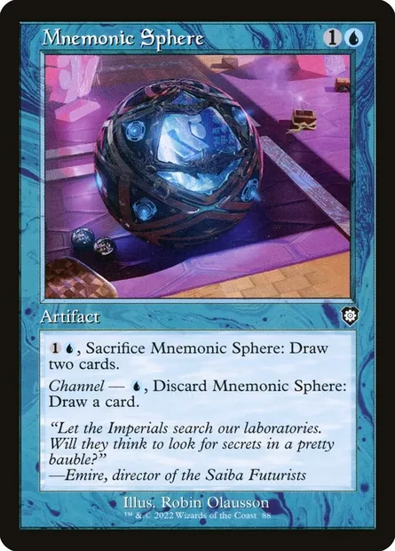 Mnemonic Sphere, Magic card BRC 88 — The Brothers' War Commander set
