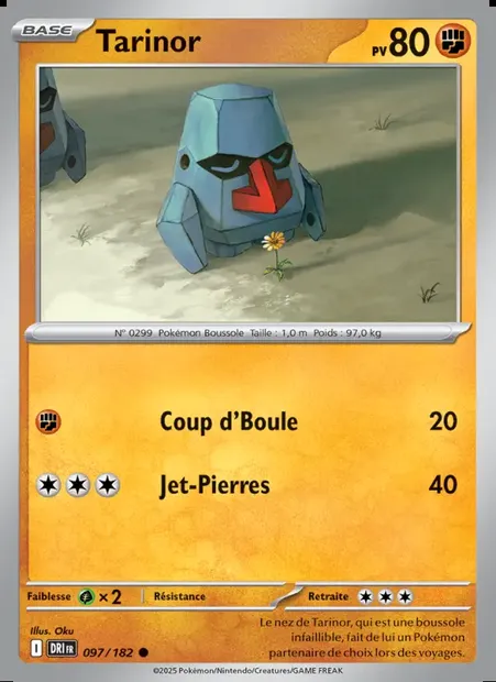 Tarinor, carte Pokémon DRI 097 — extension Rivalités Destinées