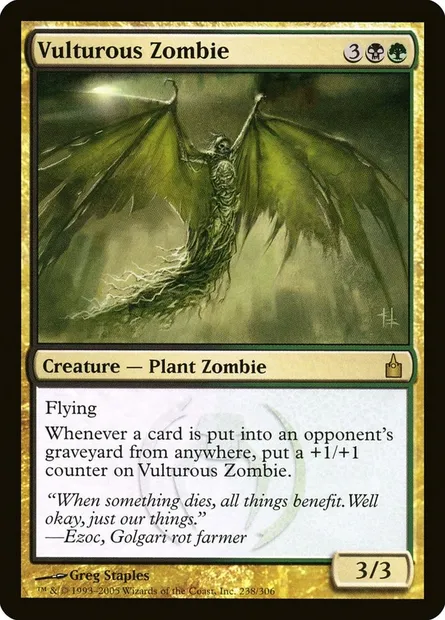 Zombie rapace, carte Magic RAV 238 — extension Ravnica: La Cité des Guildes