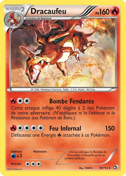 Dracaufeu, carte Pokémon LTR 19 — extension Legendary Treasures