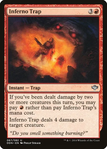 Inferno Trap, Magic card DDN 67 — Duel Decks: Speed vs. Cunning set