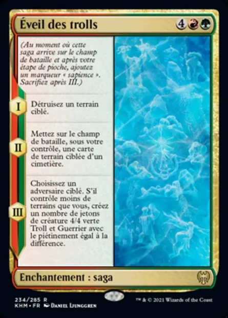 Éveil des trolls, carte Magic KHM 234 — extension Kaldheim