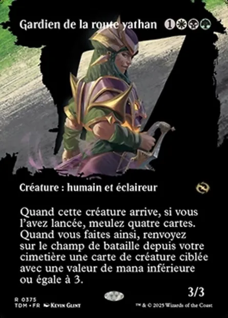 Gardien de la route yathan, carte Magic TDM 375 — extension Tarkir: Dragonstorm