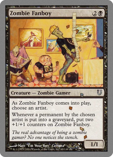 Zombie Fanboy, Magic card UNH 69 — Unhinged set