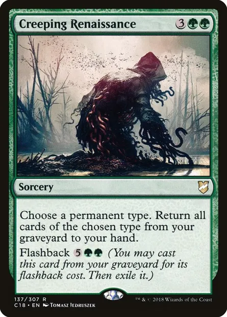 Creeping Renaissance, Magic card C18 137 — Commander 2018 set