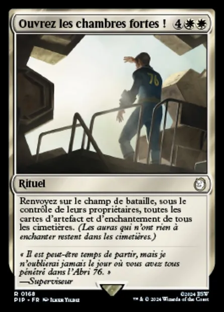 Ouvrez les chambres fortes !, carte Magic PIP 168 — extension Fallout