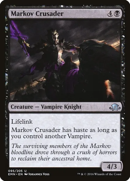 Markov Crusader, Magic card EMN 95 — Eldritch Moon set