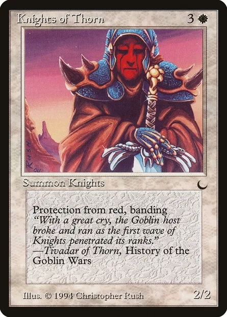 Knights of Thorn, Magic card DRK 11 — The Dark set