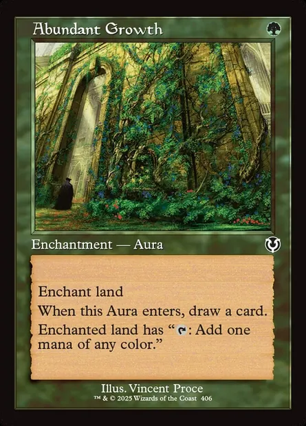 Croissance abondante, carte Magic INR 406 — extension Innistrad Remastered