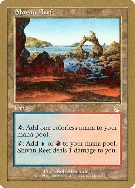 Shivan Reef, Magic card WC02 shh142 — World Championship Decks 2002 set