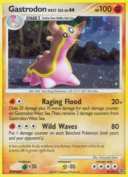 Gastrodon West Sea, Pokémon card SW 9 — Secret Wonders set