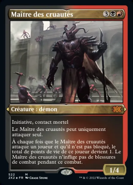 Maître des cruautés, carte Magic 2X2 522 — extension Double Masters 2022