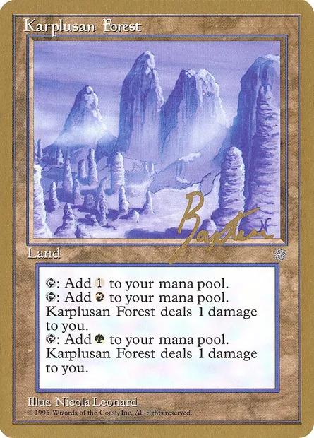 Karplusan Forest, Magic card PTC gb356 — Pro Tour Collector Set set