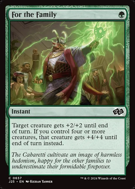 For the Family, Magic card J25 657 — Foundations Jumpstart set