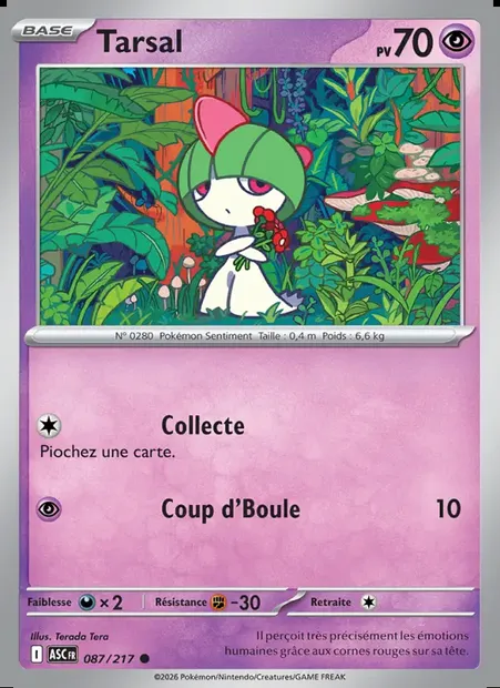 Tarsal, carte Pokémon ASC 087 — extension Héros Transcendants
