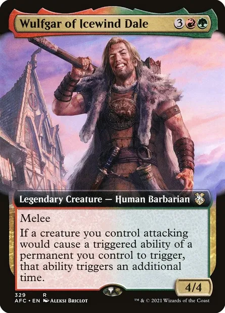 Wulfgar of Icewind Dale, Magic card AFC 329 — Forgotten Realms Commander set