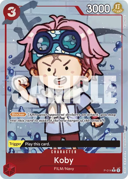 Koby, One Piece card P-014 — Promotion card set