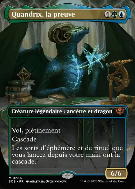 Quandrix, la preuve, carte Magic SOS 286 — extension Secrets of Strixhaven