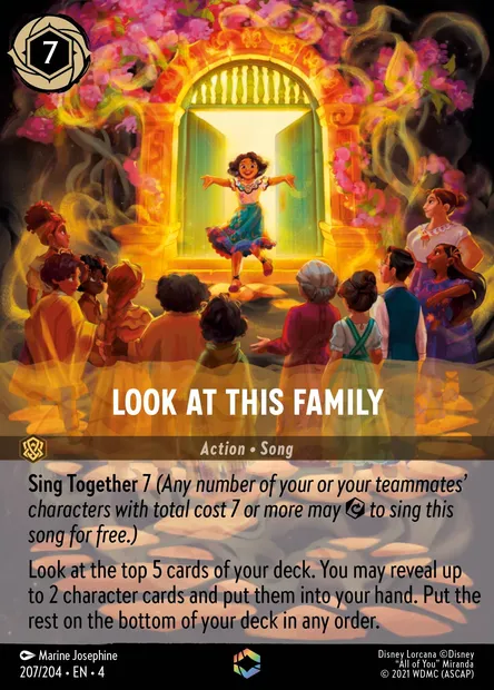 Look at This Family, Disney Lorcana card CH4-207 — Ursula's Return set