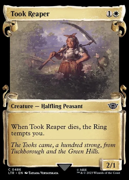 Faucheuse Touque, carte Magic LTR 486 — extension Le Seigneur des Anneaux : chroniques de la Terre du Milieu