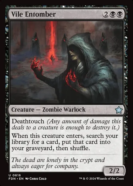 Vile Entomber, Magic card FDN 616 — Foundations set
