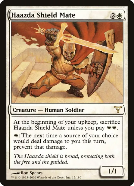 Haazda Shield Mate, Magic card DIS 12 — Dissension set