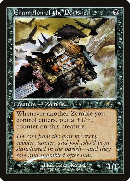 Champion des trépassés, carte Magic SLD 837 — extension Secret Lair Drop