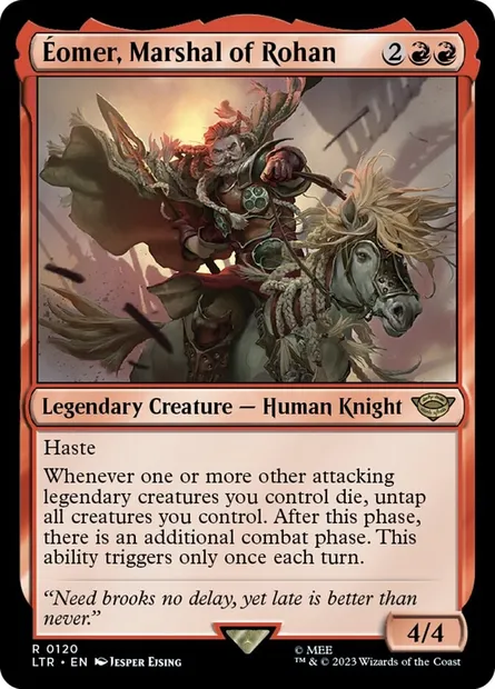 Éomer, Marshal of Rohan, Magic card LTR 120 — The Lord of the Rings: Tales of Middle-earth set