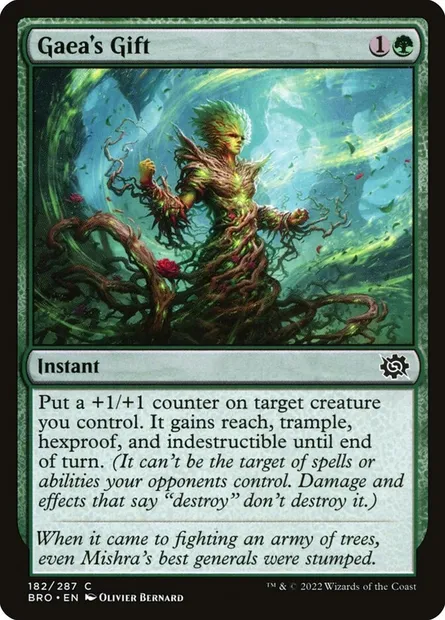 Gaea's Gift, Magic card BRO 182 — The Brothers' War set